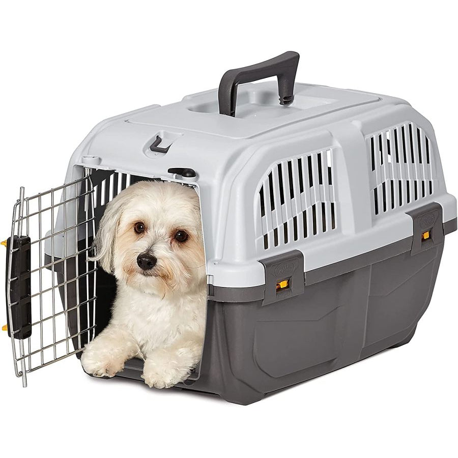 MidWest Skudo Travel Carrier Gray Plastic Dog Carrier-Dog-Mid West-X-Small - 1 count-