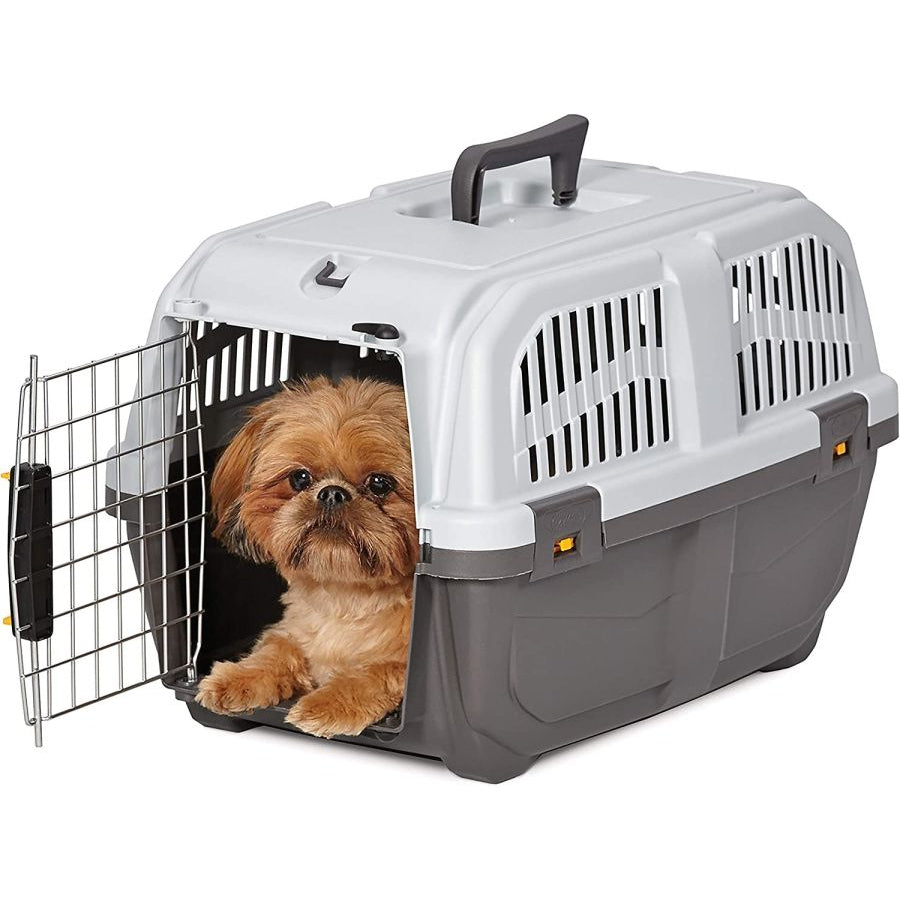 MidWest Skudo Travel Carrier Gray Plastic Dog Carrier-Dog-Mid West-Small - 1 count-