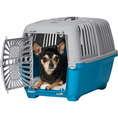 MidWest Spree Plastic Door Travel Carrier Blue Pet Kennel-Dog-Mid West-X-Small - 1 count-