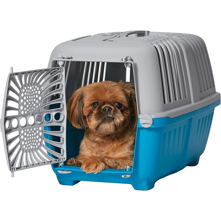 MidWest Spree Plastic Door Travel Carrier Blue Pet Kennel-Dog-Mid West-Small - 1 count-