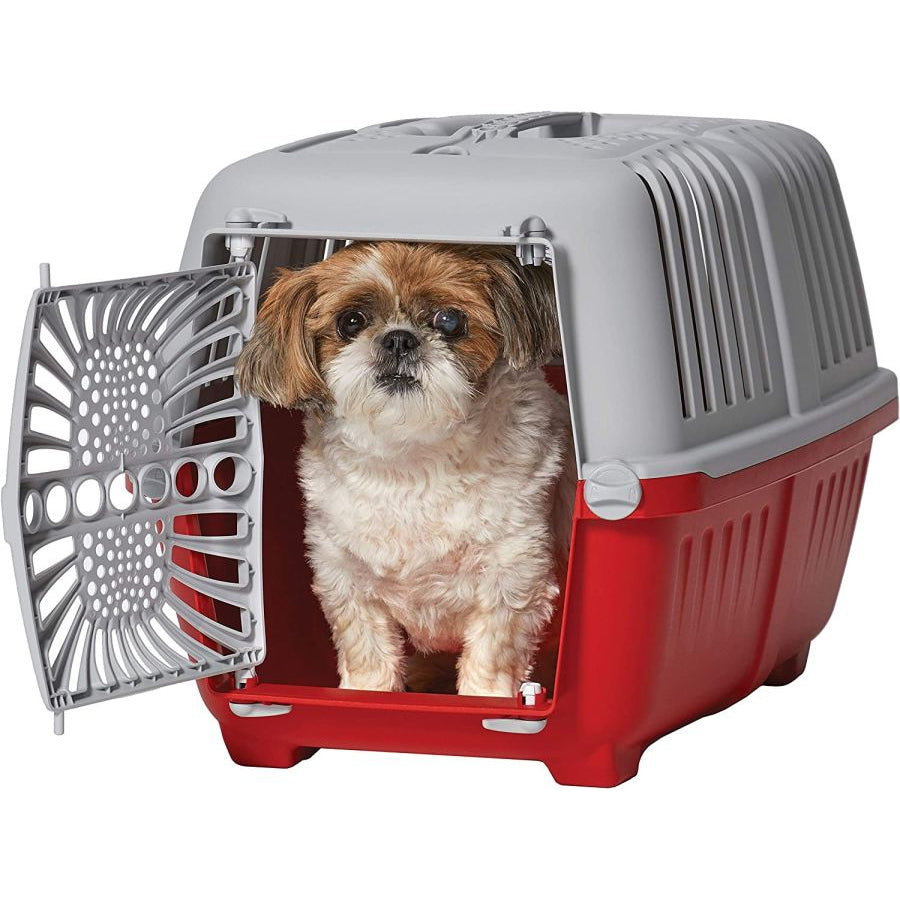 MidWest Spree Plastic Door Travel Carrier Red Pet Kennel-Dog-Mid West-Small - 1 count-