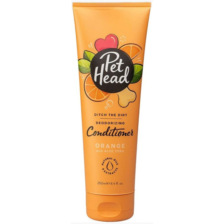 Pet Head Ditch the Dirt Deodorizing Conditioner for Dogs Orange with Aloe Vera-Dog-Pet Head-8.4 oz-