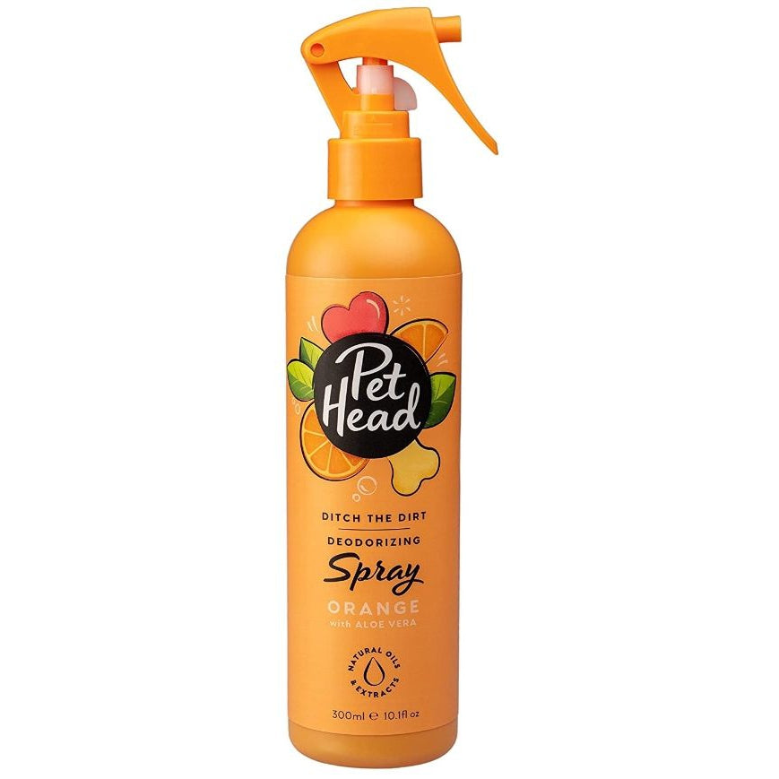 Pet Head Ditch the Dirt Deodorizing Spray for Dogs Orange with Aloe Vera-Dog-Pet Head-10.1 oz-