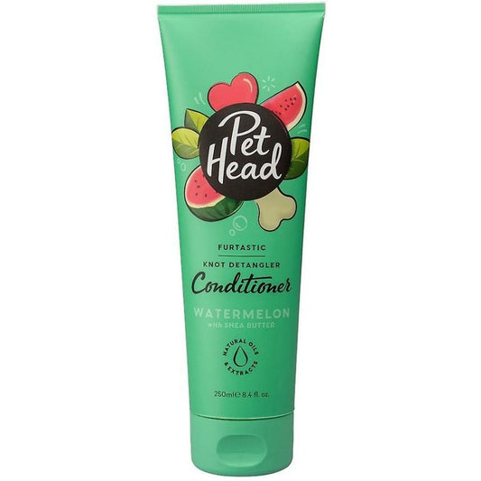 Pet Head Furtastic Knot Detangler Conditioner for Dogs Watermelon with Shea Butter-Dog-Pet Head-8.4 oz-