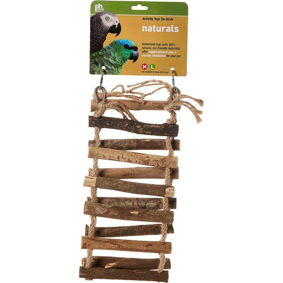 Prevue Naturals Wood and Rope Ladder Bird Toy-Bird-Prevue-Large - 1 count-