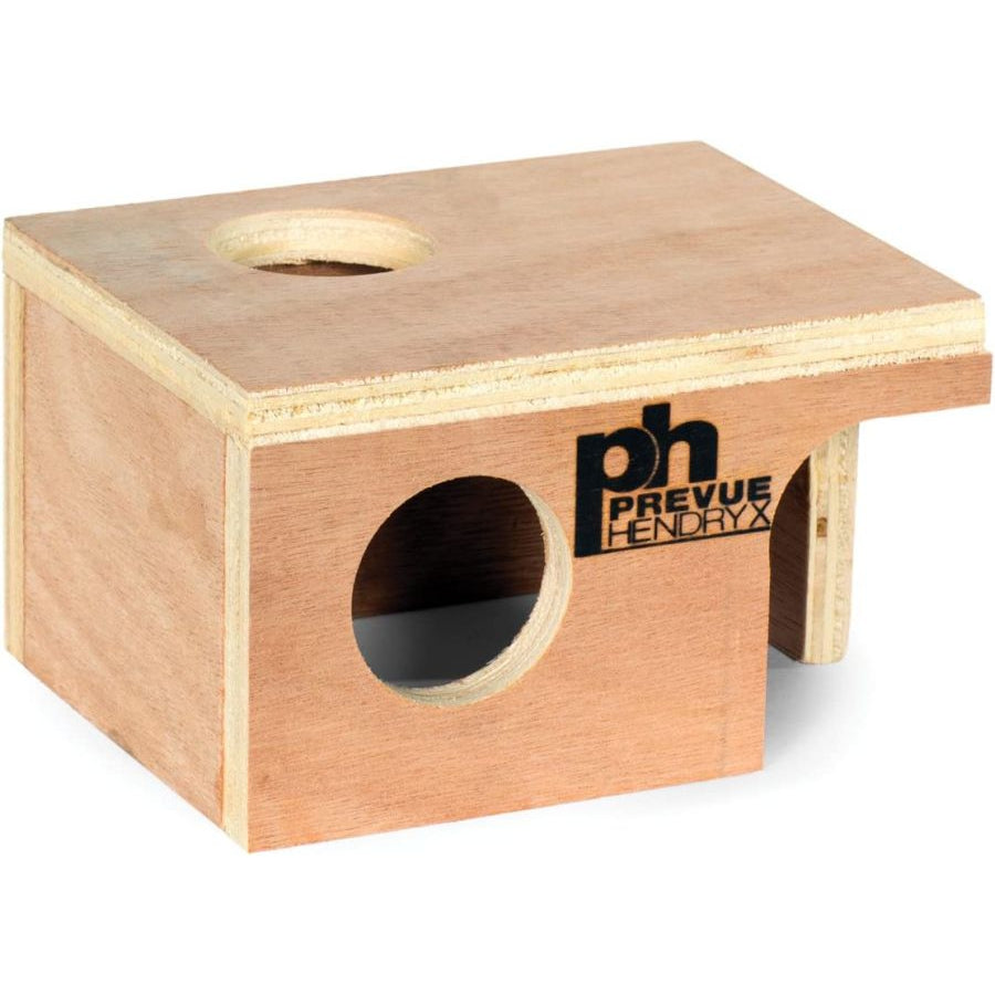 Prevue Wooden Mouse Hut for Hiding and Sleeping Small Pets-Small Pet-Prevue-1 count-