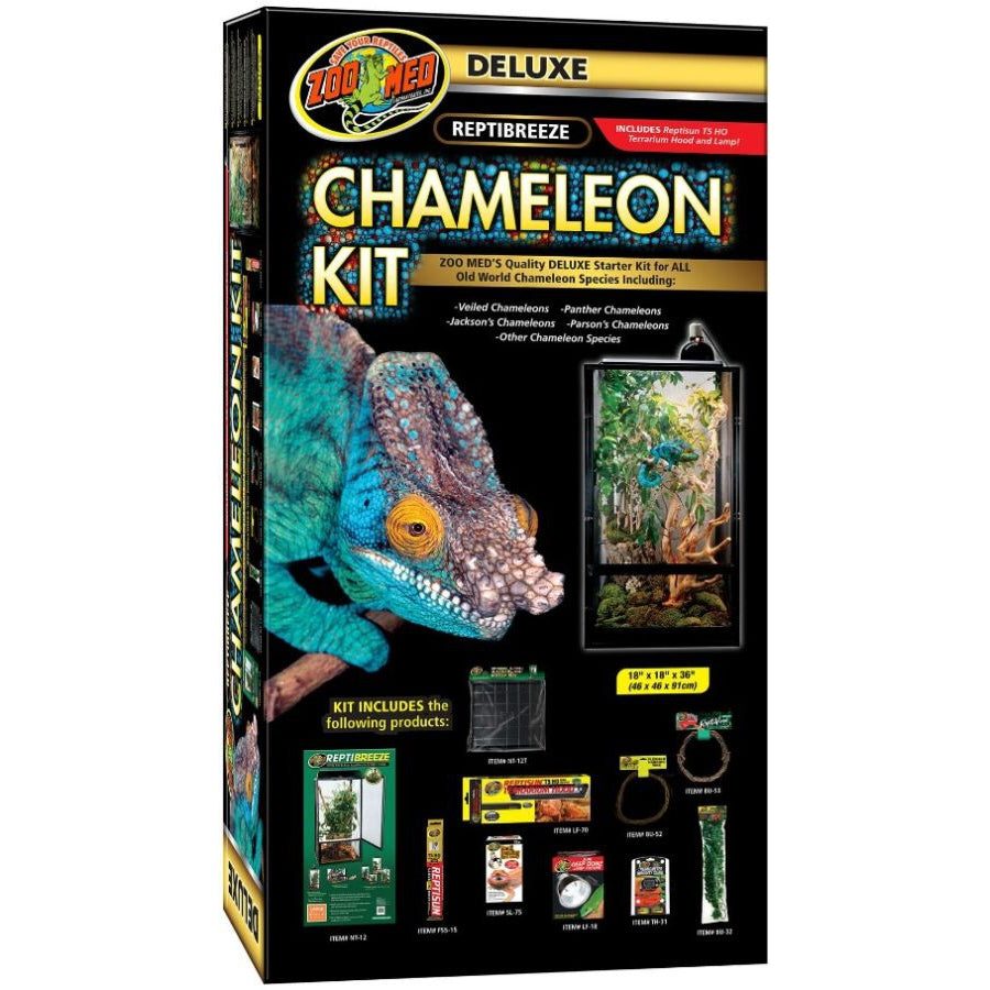 Zoo Med Deluxe ReptiBreeze Chameleon Kit Starter Kit for All Old World Chameleon Species-Reptile-Zoo Med-1 count-