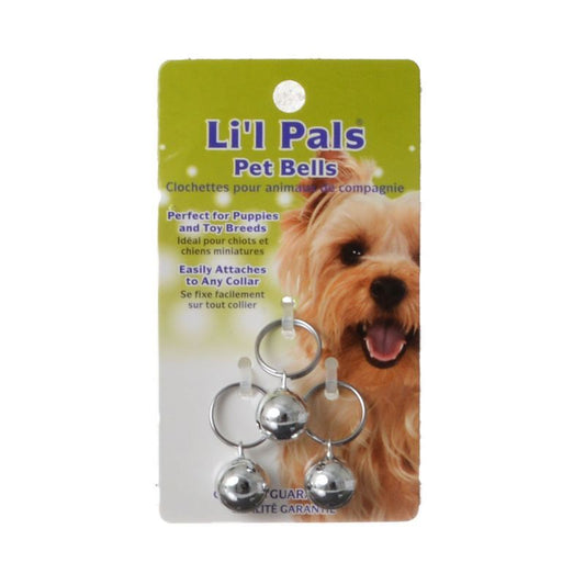 Li'l Pals Pet Bells - Silver-Dog-Li'l Pals-Silver Pet Bells-