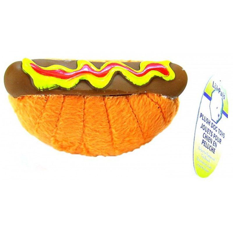 Li'l Pals Plush Hot Dog Dog Toy-Dog-Li'l Pals-Hot Dog Dog Toy-