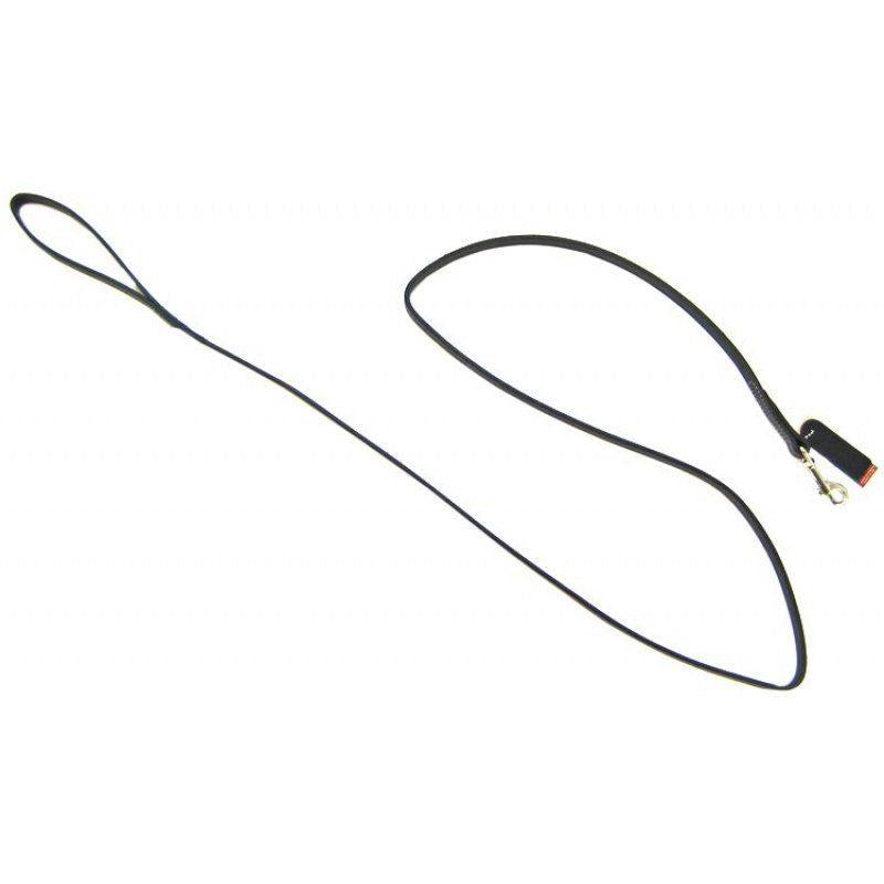 Circle T Leather Lead - 6' Long - Black-Dog-Circle T Leather-6' Long x 3/8" Wide-