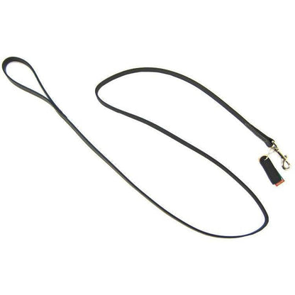 Circle T Leather Lead - 6' Long - Black-Dog-Circle T Leather-6' Long x 3/4" Wide-