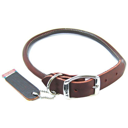 Circle T Latigo Leather Round Collar-Dog-Circle T Leather-24" Long x 1" Wide-