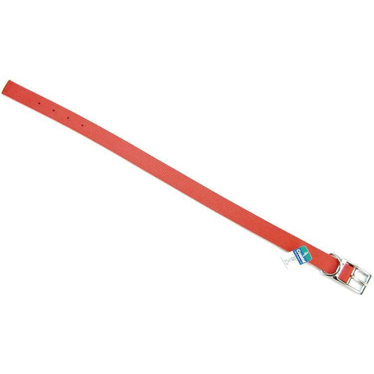 Coastal Pet Double Nylon Collar - Red-Dog-Coastal Pet-22" Long x 1" Wide-
