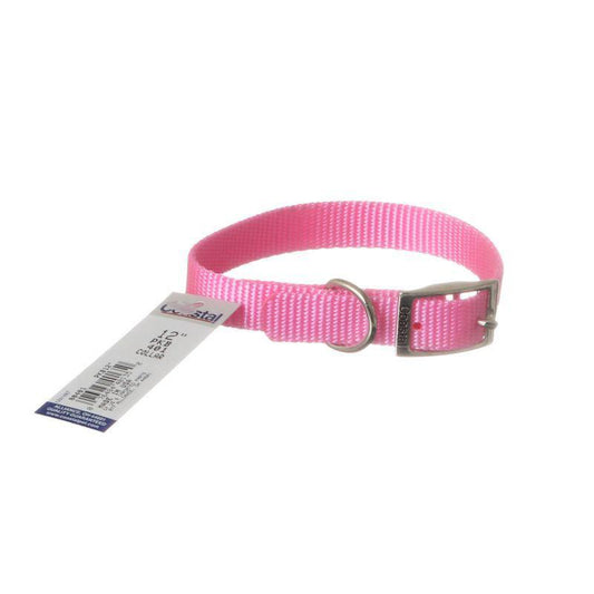 Coastal Pet Single Nylon Collar - Bright Pink-Animals & Pet Supplies-BimBimPet-