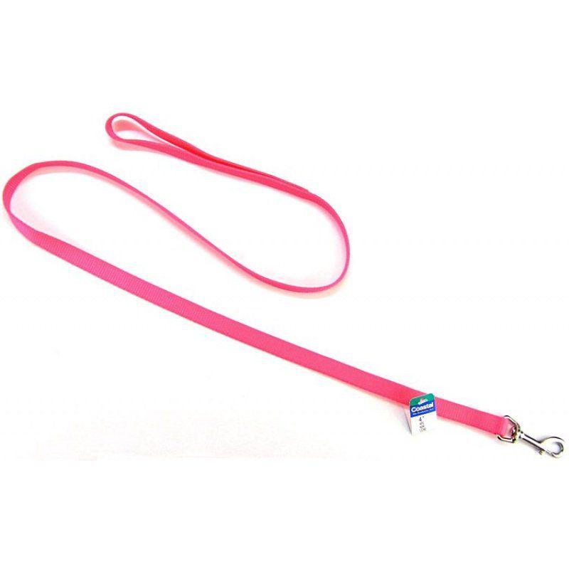 Coastal Pet Nylon Lead - Neon Pink-Dog-Coastal Pet-4' Long x 5/8" Wide-