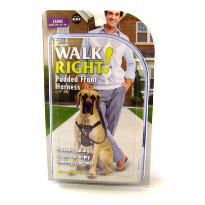 Coastal Pet Walk Right Padded Harness - Black-Dog-Coastal Pet-Large (Girth Size 26"-38")-