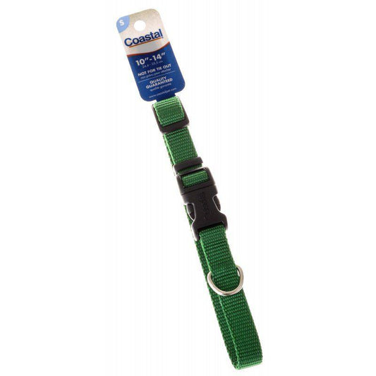 Tuff Collar Nylon Adjustable Collar - Hunter Green-Dog-Tuff Collar-10"-14" Long x 5/8" Wide-