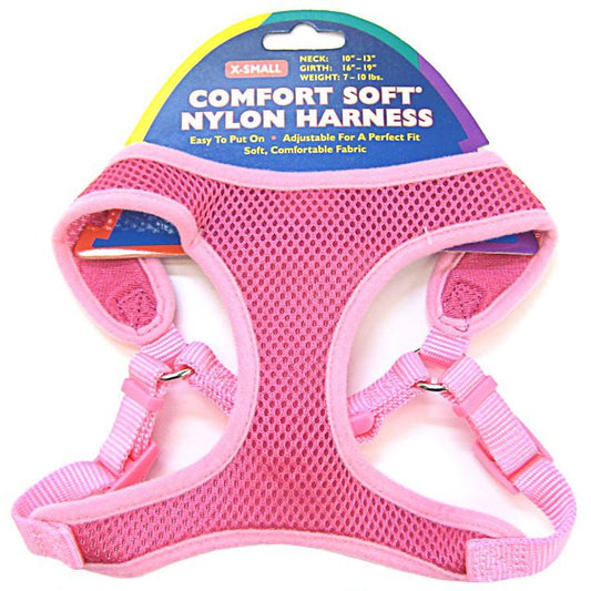 Coastal Pet Comfort Soft Adjustable Harness - Bright Pink-Dog-Coastal Pet-X-Small - Dogs 7-10 lbs - (Girth Size 16"-19")-