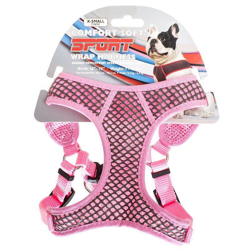 Coastal Pet Sport Wrap Adjustable Harness - Pink-Dog-Coastal Pet-X-Small (Girth Size 16"-19")-