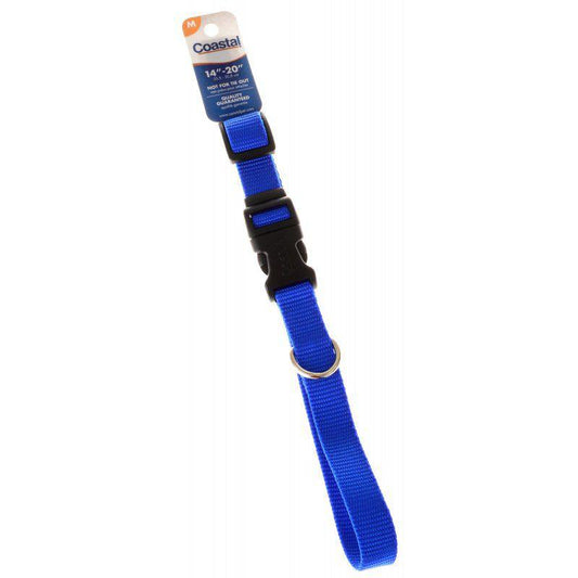 Tuff Collar Nylon Adjustable Collar - Blue-Dog-Tuff Collar-14"-20" Long x 5/8" Wide-