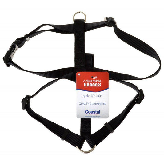 Coastal Pet Nylon Adjustable Harness - Black-Animals & Pet Supplies-BimBimPet-