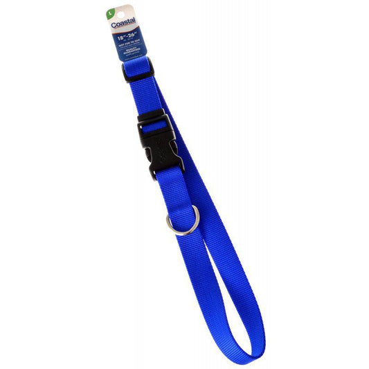 Tuff Collar Nylon Adjustable Collar - Blue-Dog-Tuff Collar-18"-26" Long x 1" Wide-