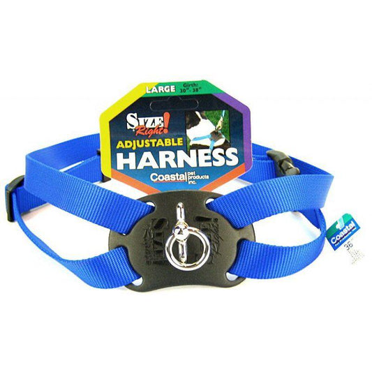 Coastal Pet Size Right Nylon Adjustable Harness - Blue-Dog-Coastal Pet-Large (Girth Size 28"-36")-