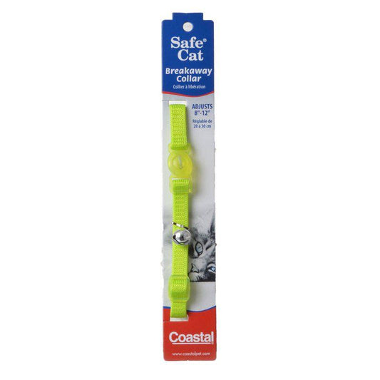 Coastal Pet Safe Cat Nylon Adjustable Breakaway Collar - Lime-Animals & Pet Supplies-BimBimPet-
