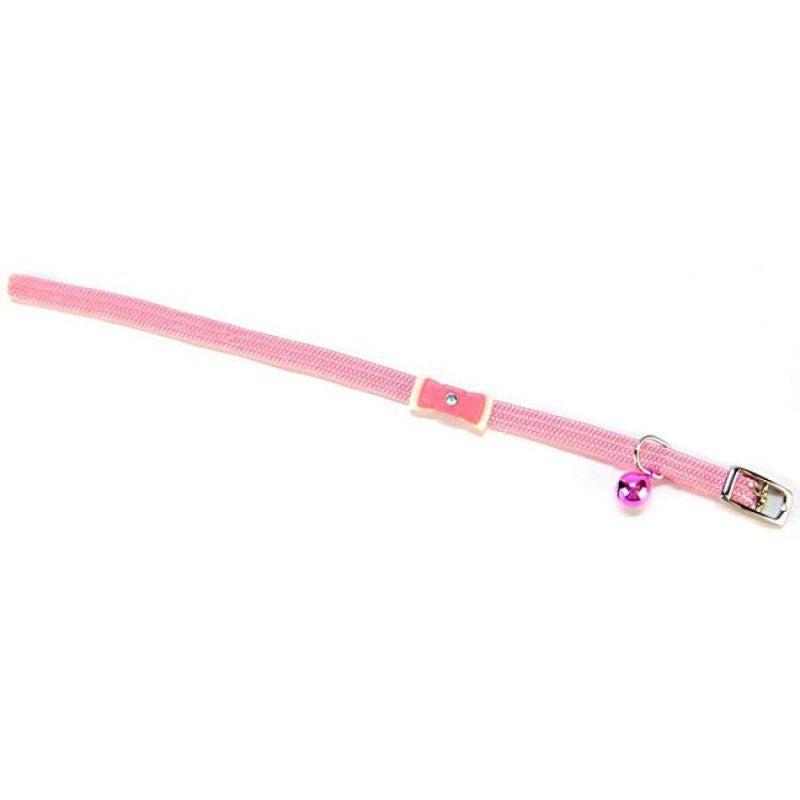 Li'l Pals Collar With Bow - Pink-Cat-Li'l Pals-6"-8" Long x 5/16" Wide-