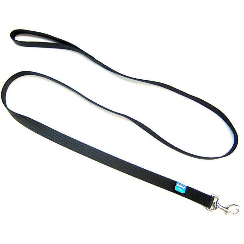 Coastal Pet Single Nylon Lead - Black-Dog-Coastal Pet-6' Long x 1" Wide-