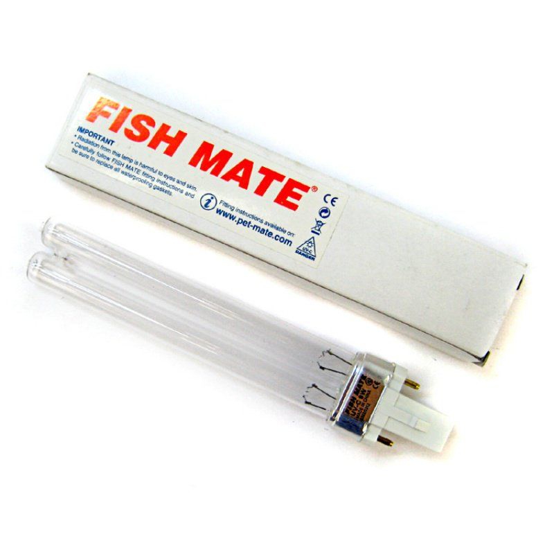 Fish Mate Pressure Filter Replacement UV Bulb-Fish-Fish Mate-9 Watts - 6.5" Bulb-