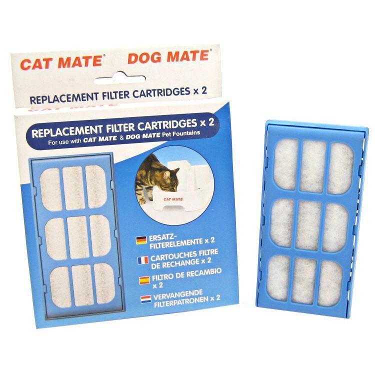 Cat Mate Replacement Filter Cartridge for Pet Fountain-Cat-Cat Mate-2 Count-