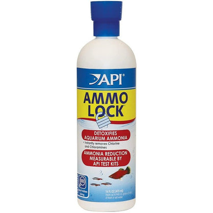 API Ammo Lock Ammonia Detoxifier for Aquariums-Fish-API-16 oz (Treats 946 Gallons)-
