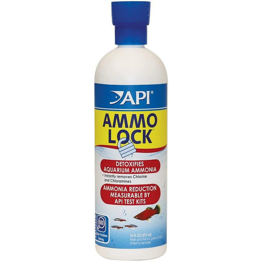 API Ammo Lock Ammonia Detoxifier for Aquariums-Fish-API-16 oz (Treats 946 Gallons)-