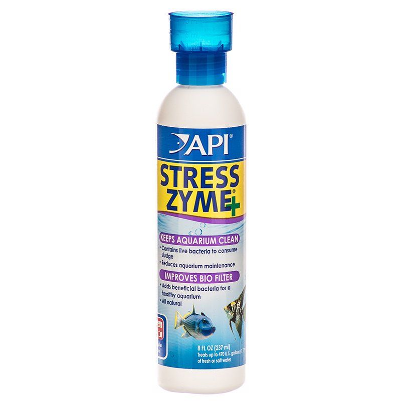 API Stress Zyme Plus-Fish-API-8 oz (Treats 480 Gallons)-