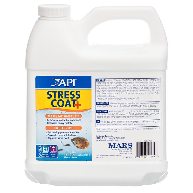 API Stress Coat Plus-Fish-API-64 oz (Treats 3,840 Gallons)-