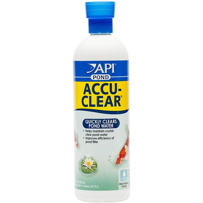 PondCare Accu-Clear Pond-Fish-Pond Care-16 oz (Treats 4,800 Gallons)-
