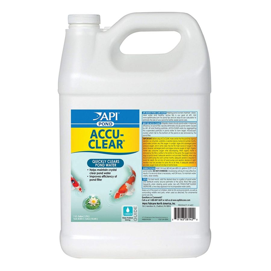 PondCare Accu-Clear Pond-Fish-Pond Care-1 Gallon (Treats 38,400 Gallons)-