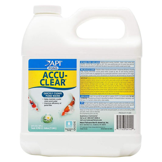 PondCare Accu-Clear Pond-Fish-Pond Care-64 oz (Treats 19,200 Gallons)-