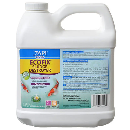 API Pond Ecofix Sludge Destroyer-Fish-API-64 oz (Treats 16,000 Gallons)-