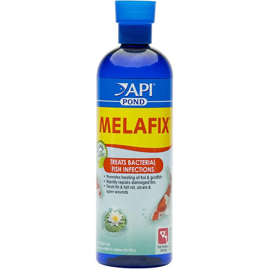 PondCare MelaFix Antibacterial Remedy for Koi & Goldfish-Fish-Pond Care-16 oz (Treats 4,800 Gallons)-