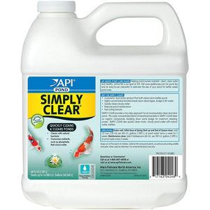PondCare Simply-Clear Pond Clarifier-Fish-Pond Care-64 oz (Treats up to 16,000 Gallons)-