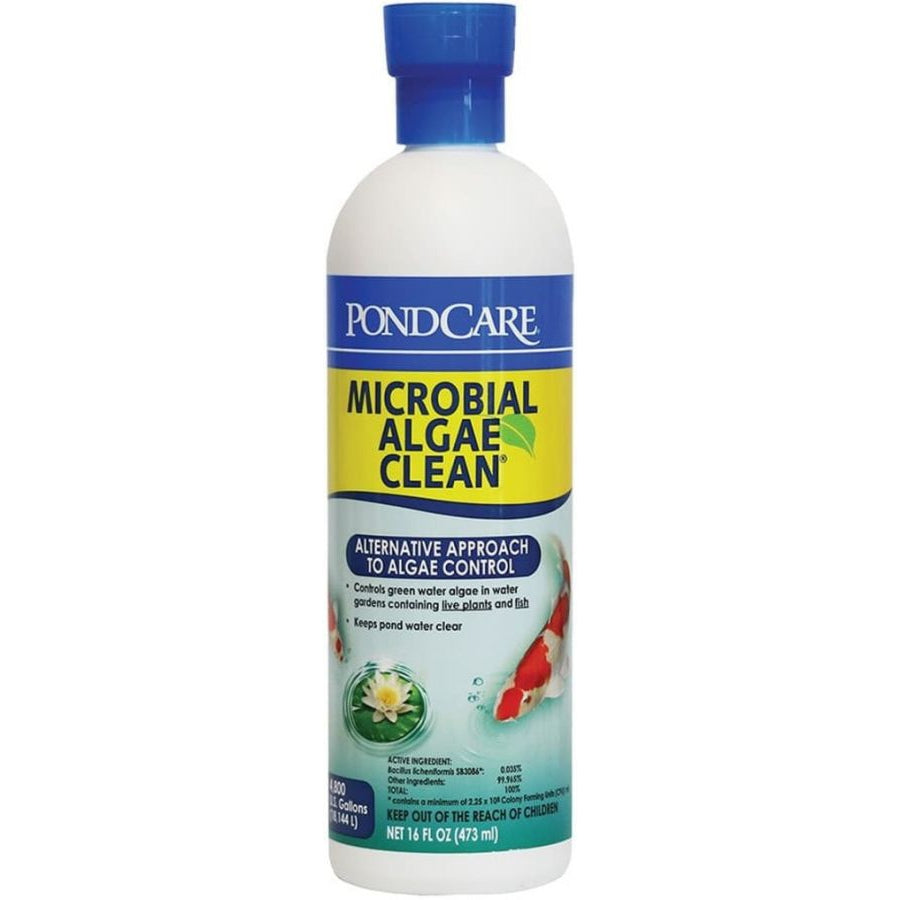 PondCare Microbial Algae Clean-Fish-Pond Care-16 oz (Treats 4,800 Gallons)-