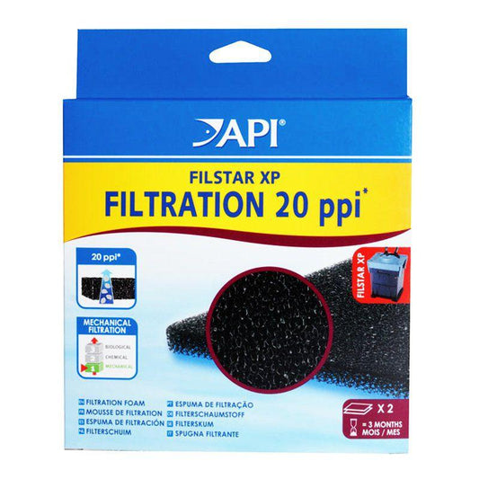 Rena Filstar Foam 20-Fish-API-20 PPI Foam Pads (2 Pack)-