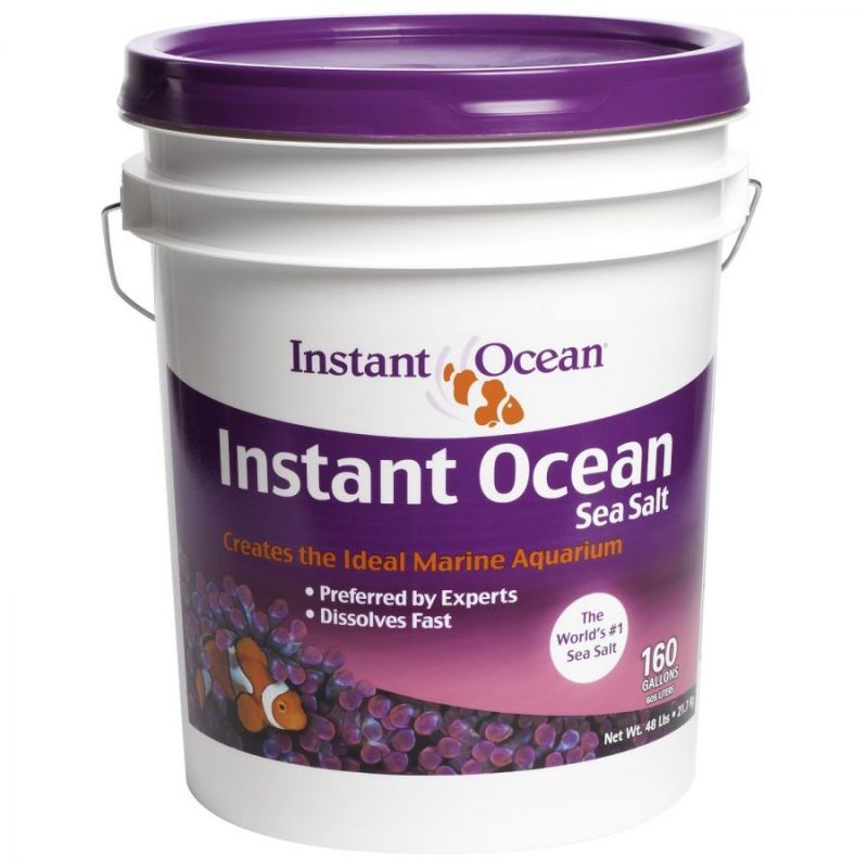 Instant Ocean Sea Salt for Marine Aquariums, Nitrate & Phosphate-Free-Fish-Instant Ocean-46 lbs (Treats 160 Gallons)-