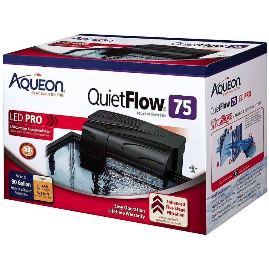 Aqueon QuietFlow LED Pro Power Filter-Fish-Aqueon-QuietFlow 55 & 75 (Aquariums up to 90 Gallons)-