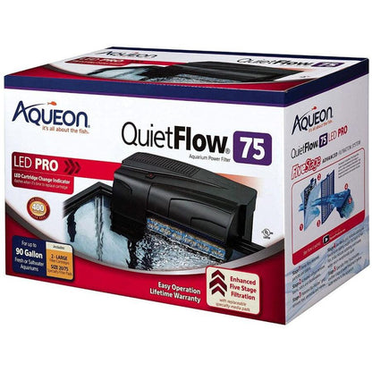 Aqueon QuietFlow LED Pro Power Filter-Fish-Aqueon-QuietFlow 55 & 75 (Aquariums up to 90 Gallons)-