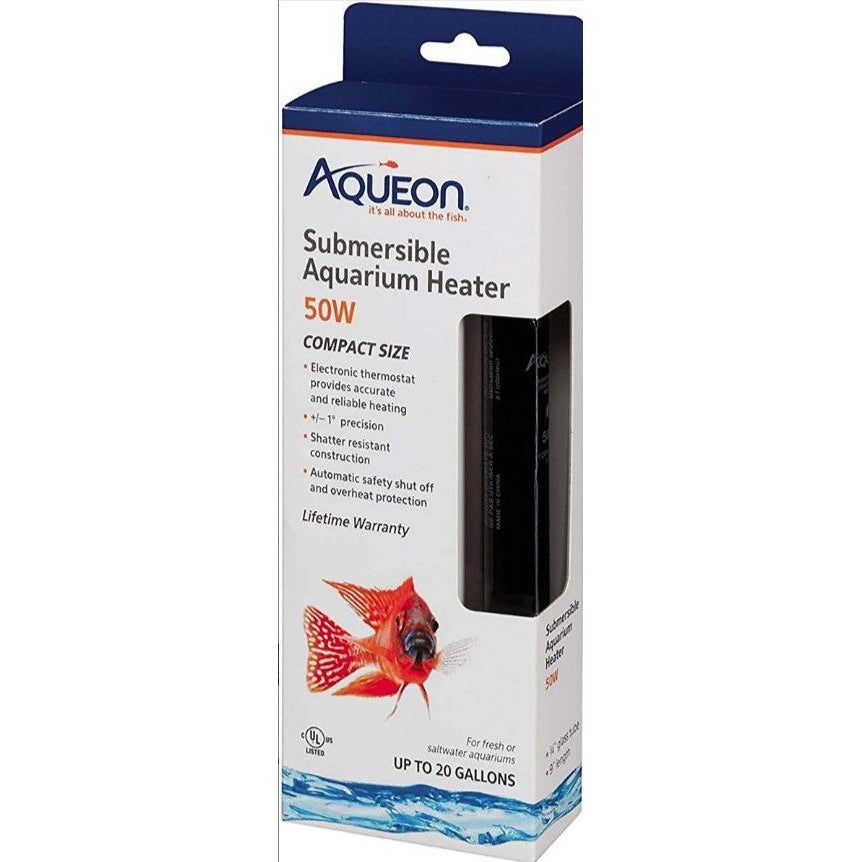 Aqueon Submersible Aquarium Heater-Fish-Aqueon-50 Watt-