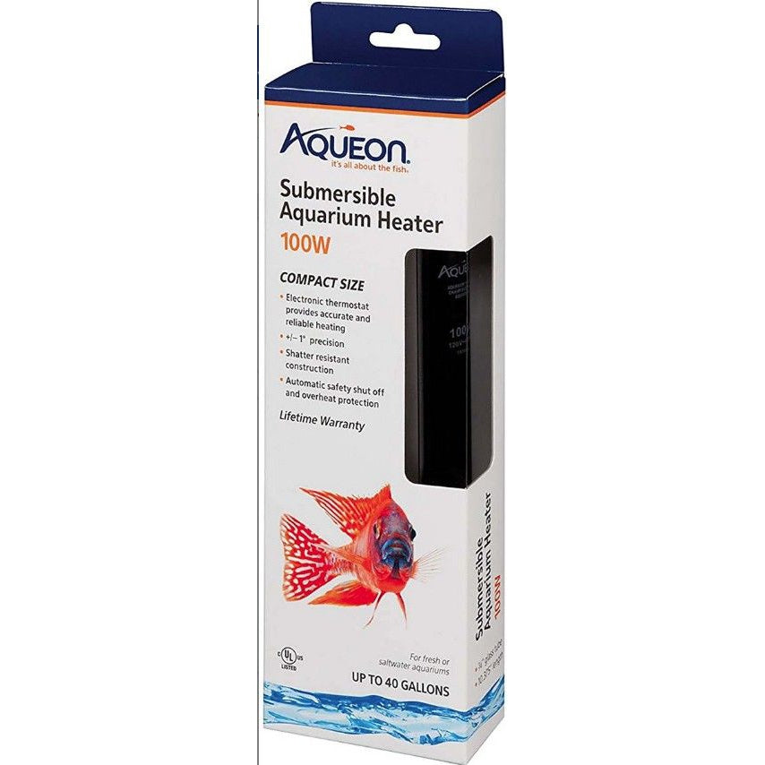 Aqueon Submersible Aquarium Heater-Fish-Aqueon-100 Watt-