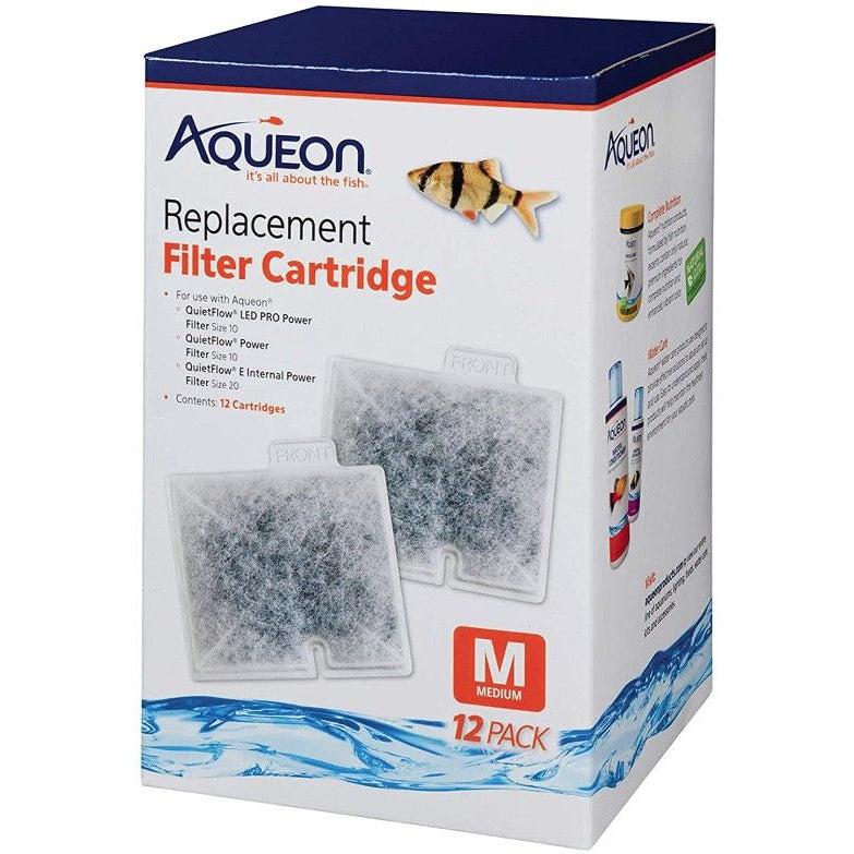 Aqueon QuietFlow Replacement Filter Cartridge-Fish-Aqueon-Medium (12 Pack)-